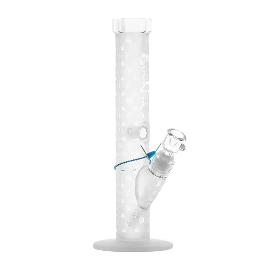 Cookies 14'' V Straight Waterpipe - Clear Logo - Smoke empire