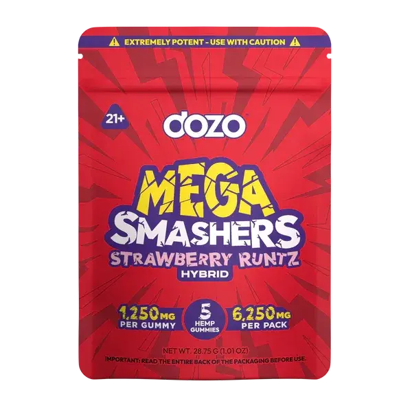 Dozo THC Mega Smashers Gummies - 6250mg