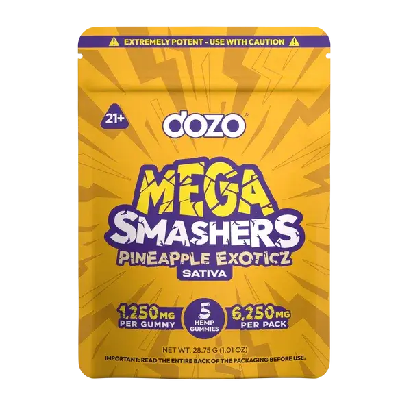 Dozo THC Mega Smashers Gummies - 6250mg