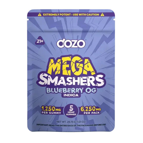 Dozo THC Mega Smashers Gummies - 6250mg