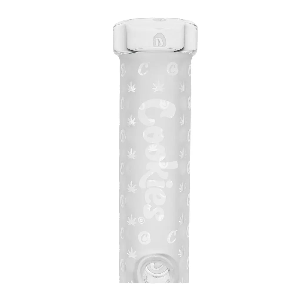 Cookies 14'' V Straight Waterpipe - Clear Logo - Smoke empire