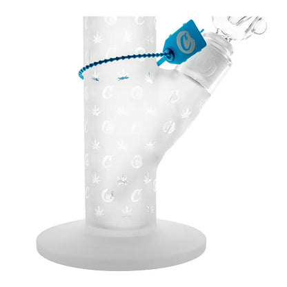 Cookies 14'' V Straight Waterpipe - Clear Logo - Smoke empire