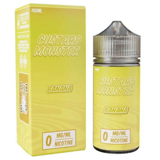 0MG-BananaTobaccoFreeNicotineVapeJuicebyCustardMonster