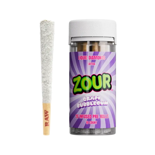 10CT GRAPE BUBBLEGUM COATED PRE-ROLLS - Smoke empire