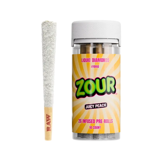 10CT JUICY PEACH COATED PRE-ROLLS - Smoke empire