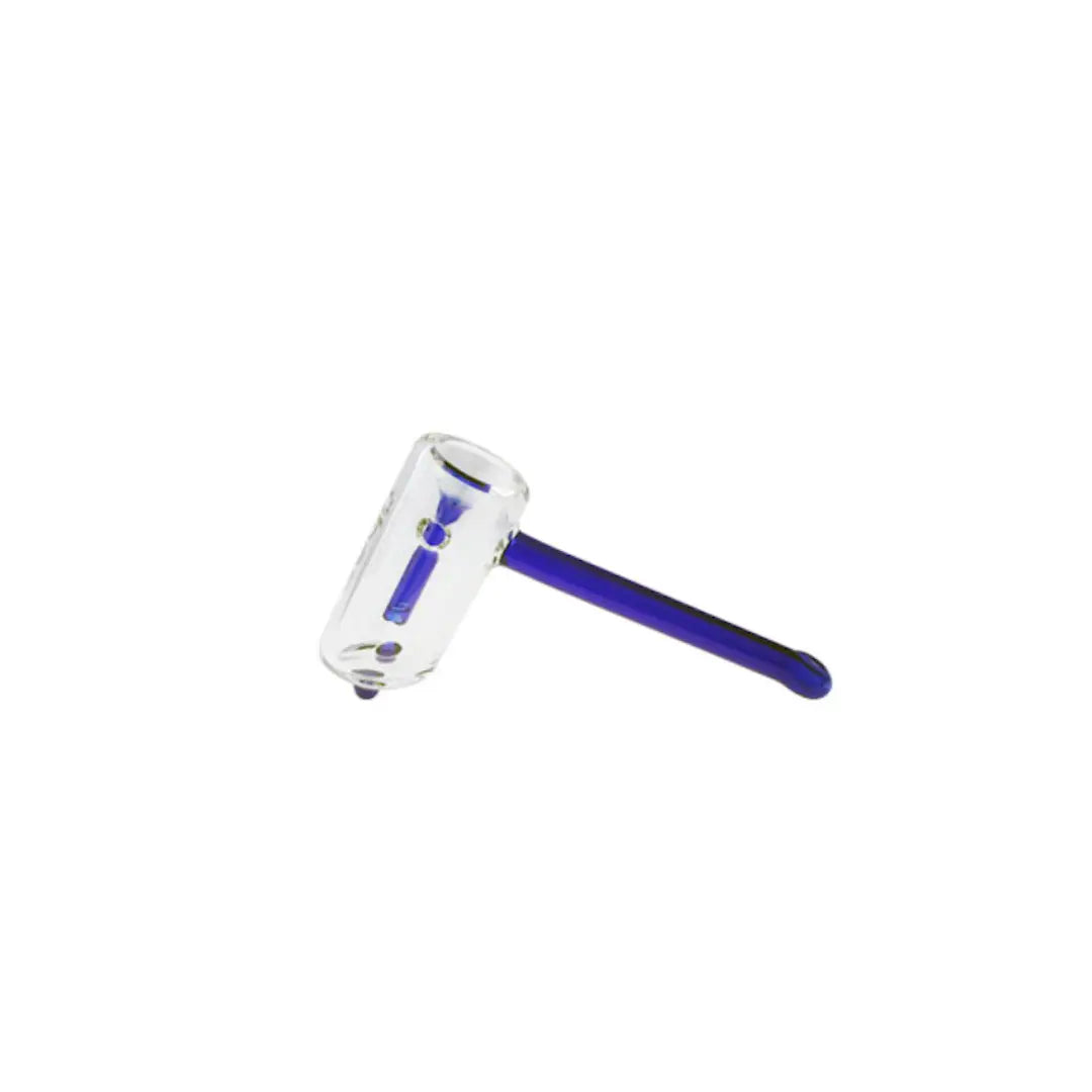 Uber Glass 6" Hammer Bubbler w/ Flat Mouthpiece - Smoke empire