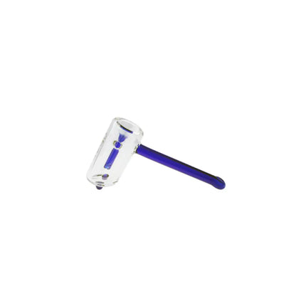 Uber Glass 6" Hammer Bubbler w/ Flat Mouthpiece - Smoke empire