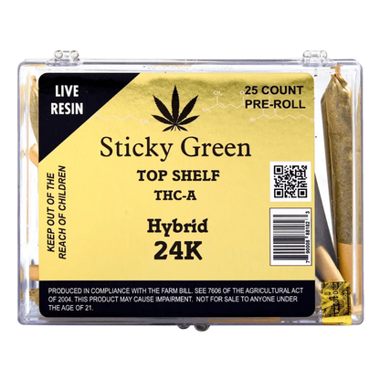 24K Hybrid Infused Top Shelf Pre Rolls (Hybrid) - Smoke empire