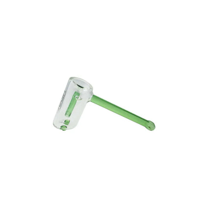 Uber Glass 6" Hammer Bubbler w/ Flat Mouthpiece - Smoke empire