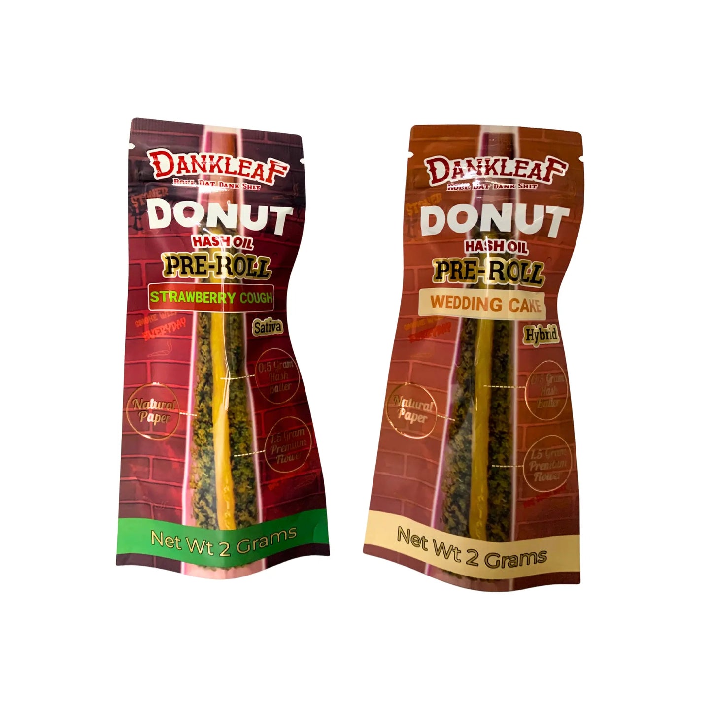 Dankleaf Donut Hash Oil 2gm Pre Roll - Smoke empire