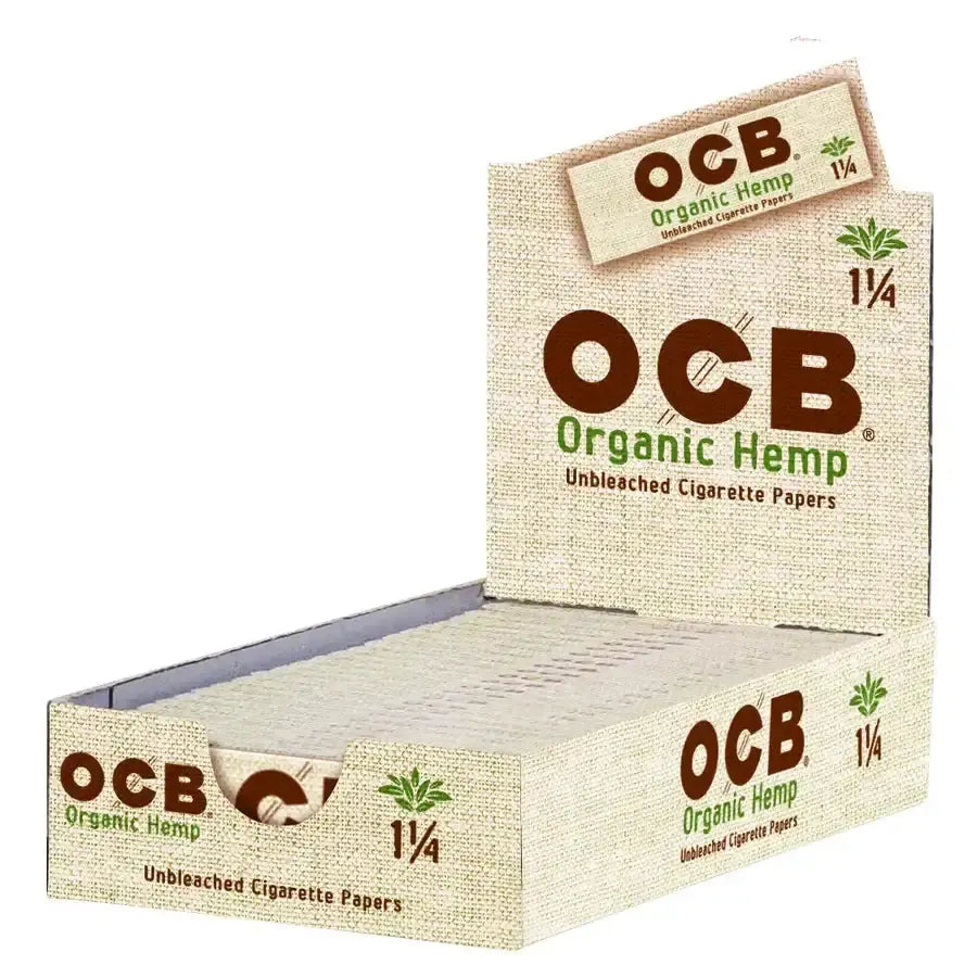 Ocb Organic Hemp Unbleached Cigarette Paper 1.25 - 24 Pack Per Box - Smoke empire