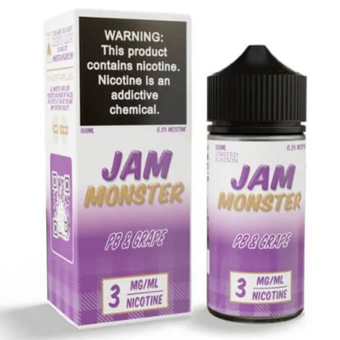 PB & Jam Monster Grape E-Liquid by Jam Monster Monster Vape Labs
