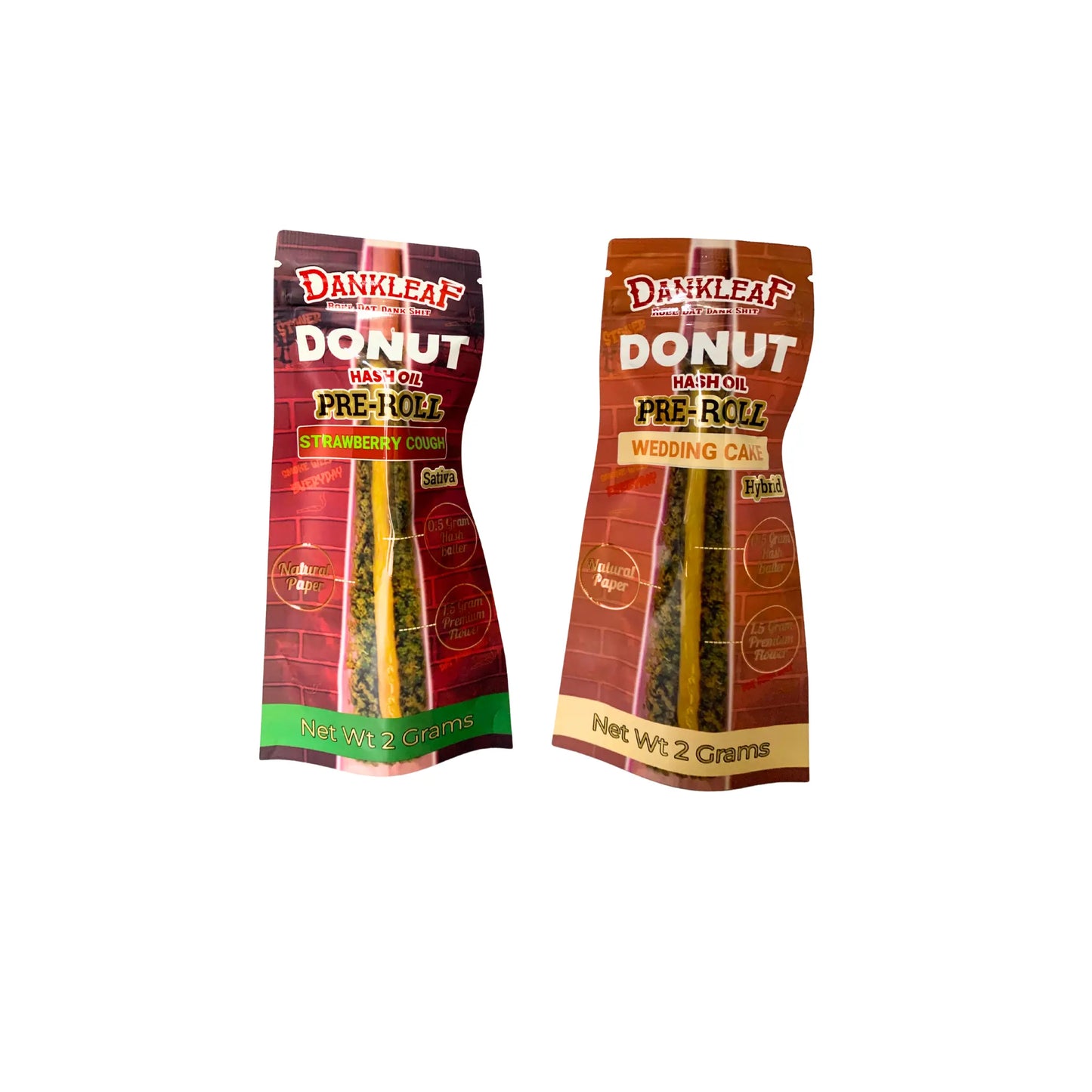 Dankleaf Donut Hash Oil 2gm Pre Roll - Smoke empire