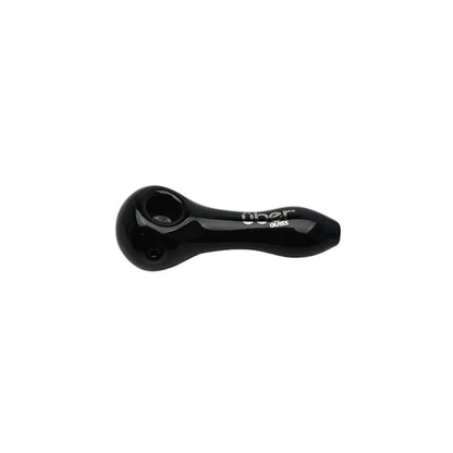 Uber Glass 4" Spoon w/ Built-In Screen - Solid Color - Smoke empire