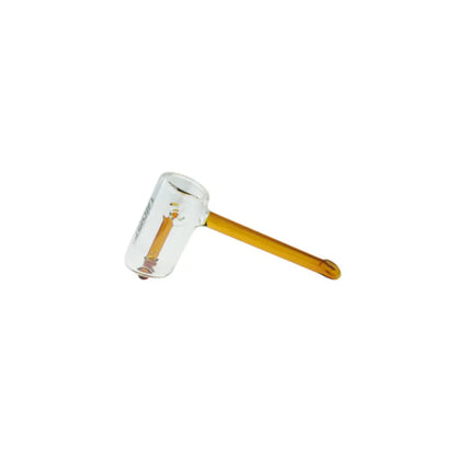Uber Glass 6" Hammer Bubbler w/ Flat Mouthpiece - Smoke empire