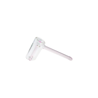 Uber Glass 6" Hammer Bubbler w/ Flat Mouthpiece - Smoke empire