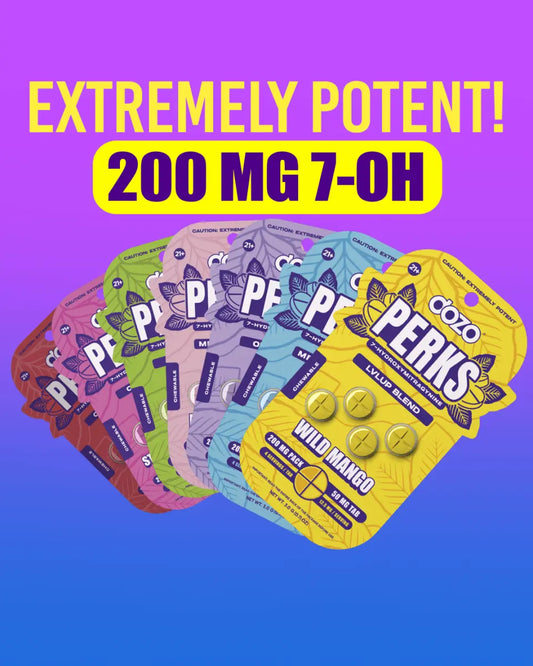 4ct 50mg Dozo PERKS 7-HYDROXYMITRAGYNINE | GRAPE (EUPHORIA BLEND) - Smoke empire