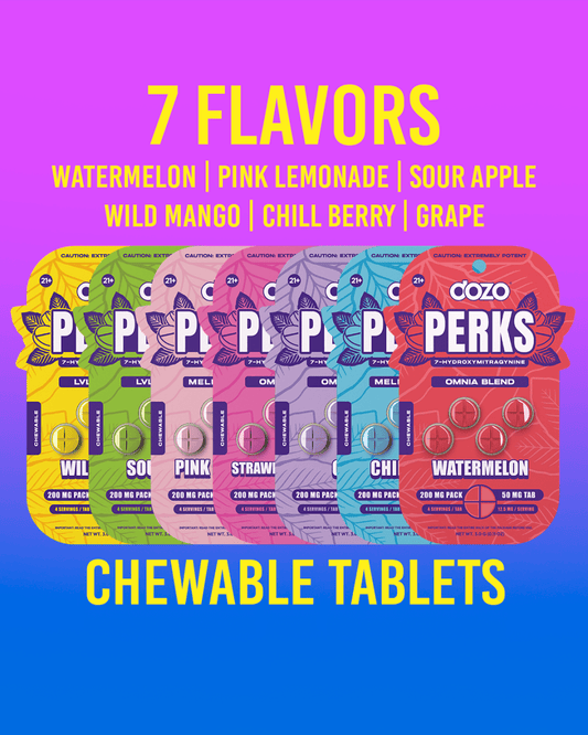 4ct 50mg Dozo PERKS 7-HYDROXYMITRAGYNINE | WILD MANGO (PARTY BLEND) - Smoke empire