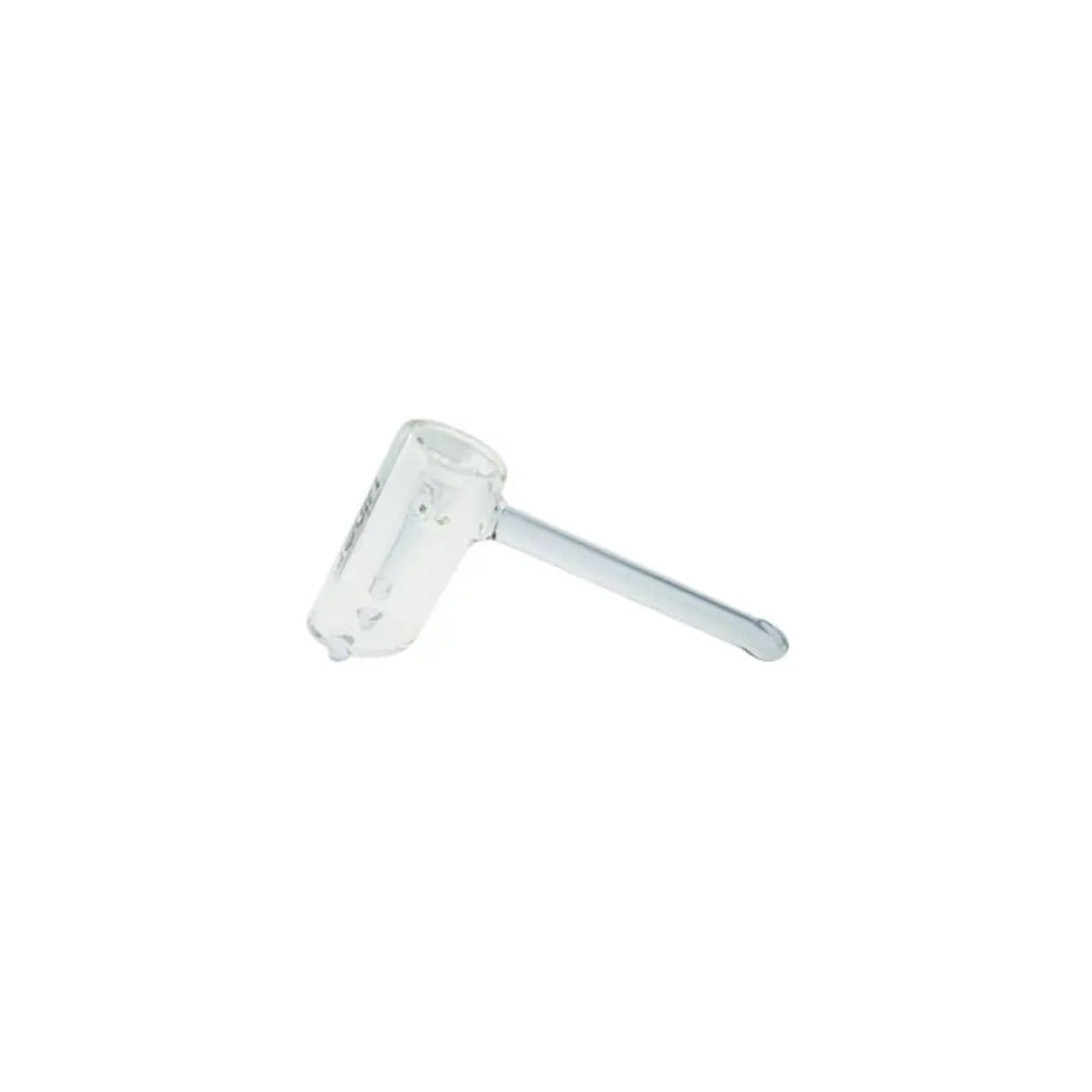 Uber Glass 6" Hammer Bubbler w/ Flat Mouthpiece - Smoke empire