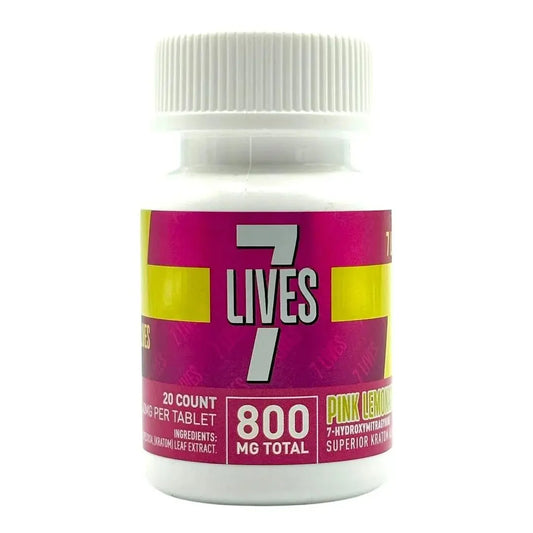 7 Lives 7-Hydroxymitragynine Extract Tablets - Pink Lemonade - 20 Count (40mg Each) (Copy) - Smoke empire