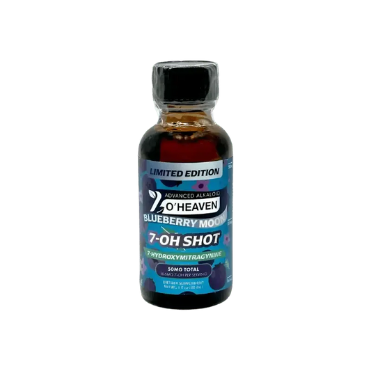 7 O'Heaven 7-Hydroxymitragynine Shot Blueberry Moon 50mg - Smoke empire