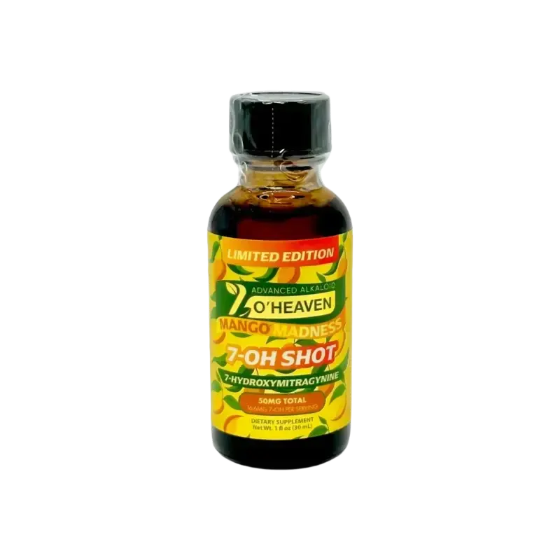 7 O'Heaven 7-Hydroxymitragynine Shot Mango Madness 50mg - Smoke empire