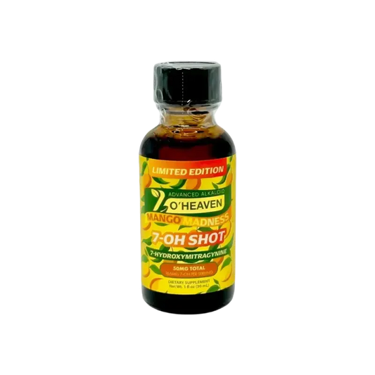7 O'Heaven 7-Hydroxymitragynine Shot Mango Madness 50mg - Smoke empire
