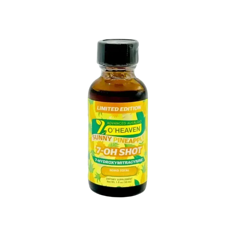 7 O'Heaven 7-Hydroxymitragynine Shot Sunny Pineapple 50mg - Smoke empire
