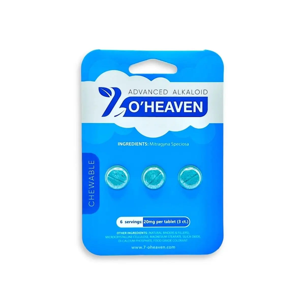7 O'Heaven 7-OH + Pseudo Kratom Extract Tablets 20mg Per Tablet (3 Pack) - Smoke empire
