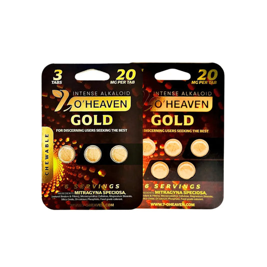 7 O'Heaven Gold Kratom 7-OH Kratom Extract Tablets - Smoke empire
