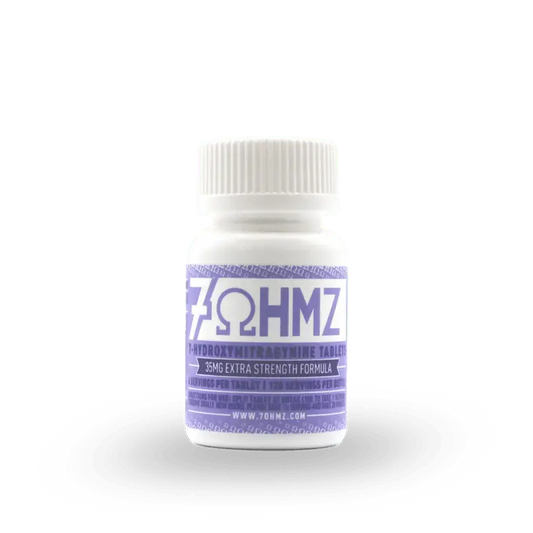 7 OHMZ ADVANCED KRATOM ALKALOIDS 7-HYDROXYMITRAGYNINE TABLETS BOTTLE EXTRA STRENGTH 35MG 30CT - UNFLAVORED - Smoke empire