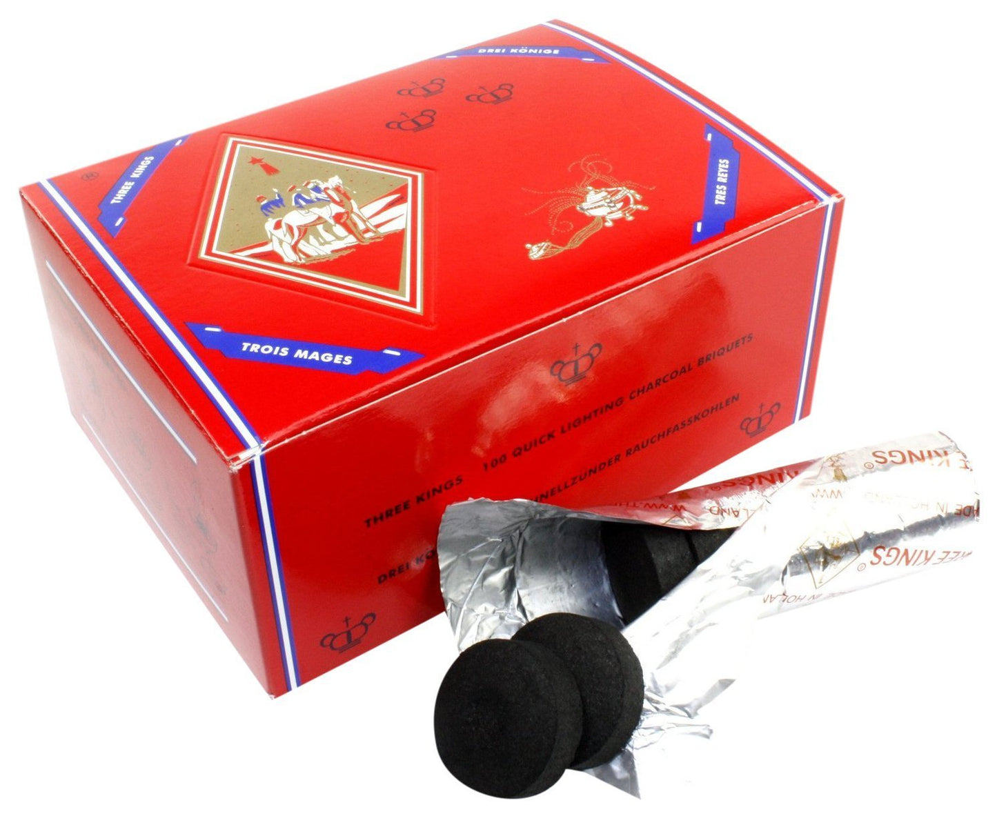 3 Kings - 33mm Small Insta Light Coals - Smoke empire
