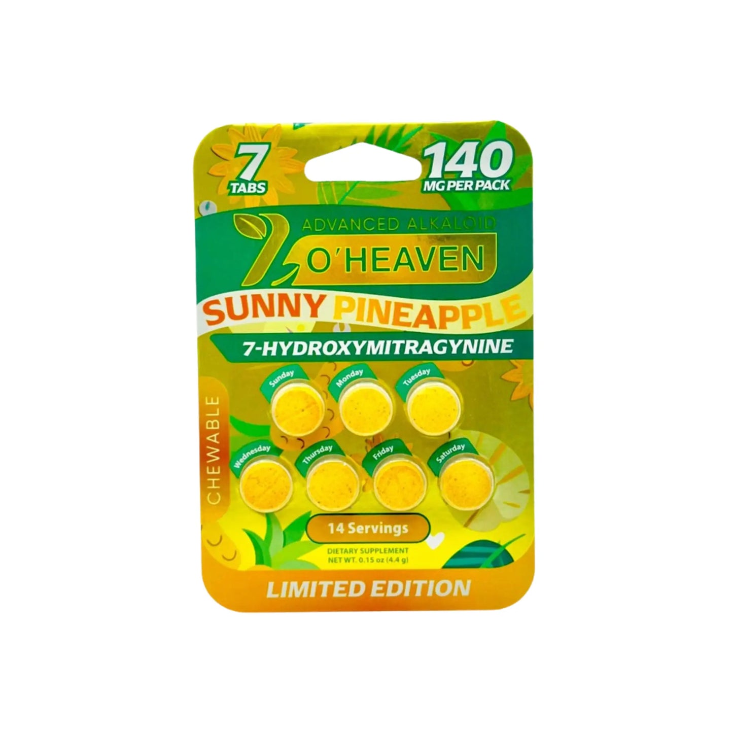 7 O'Heaven 7-OH Kratom Chewable Tablets Sunny Pineapple - Smoke empire