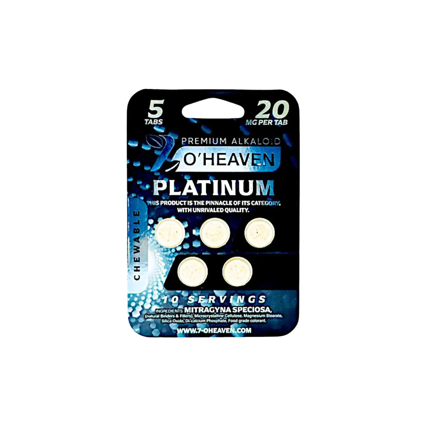 7 O'Heaven Platinum Kratom 7-OH Extract Tablets - Smoke empire