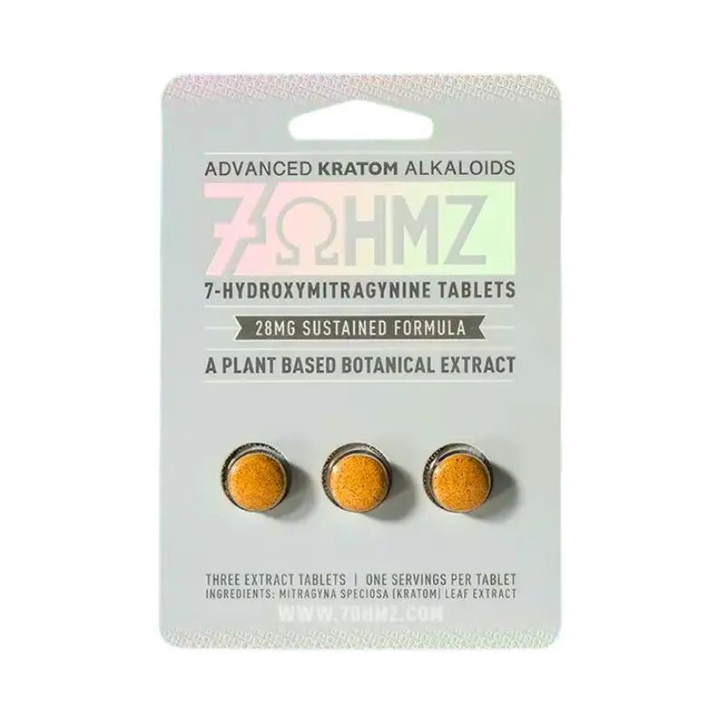 7OHMZ 7-HYDROXYMITRAGYNINE SUSTAINED RELEASE FORMULA 3CT 28MG PER TABLET - Smoke empire