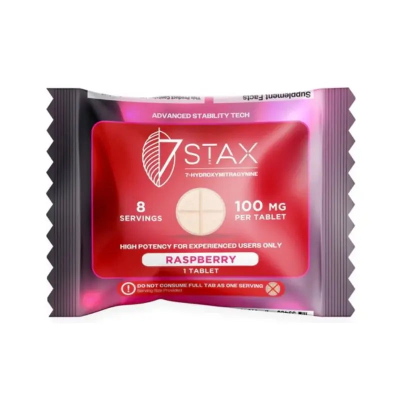 7STAX 7-HYDROXYMITRAGYNINE 100MG TABLET POUCH - 1CT - Smoke empire