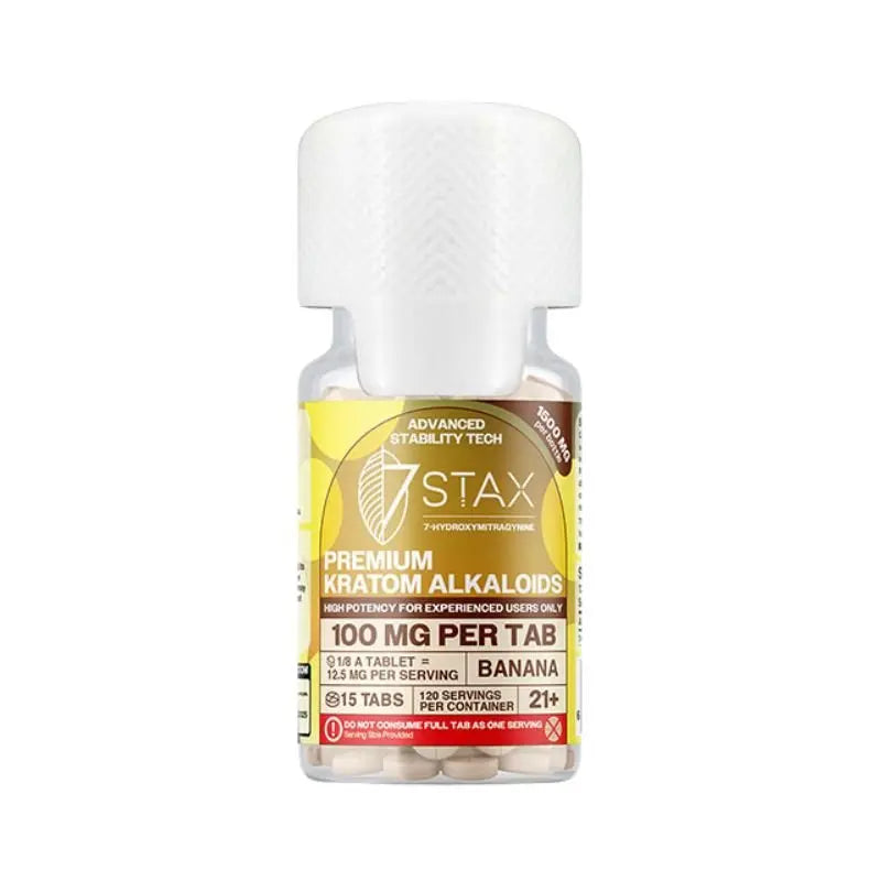 7STAX 7-HYDROXYMITRAGYNINE TABLETS 15CT 100MG PER TABLET - Smoke empire