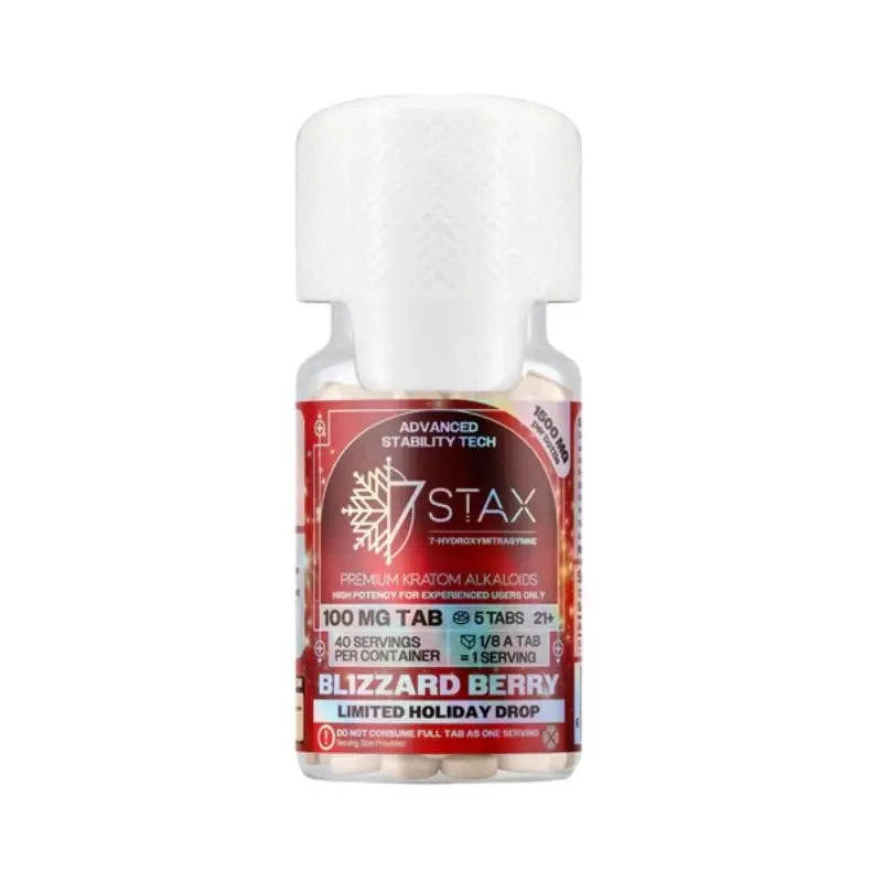 7STAX 7-HYDROXYMITRAGYNINE TABLETS 15CT 100MG PER TABLET - Smoke empire