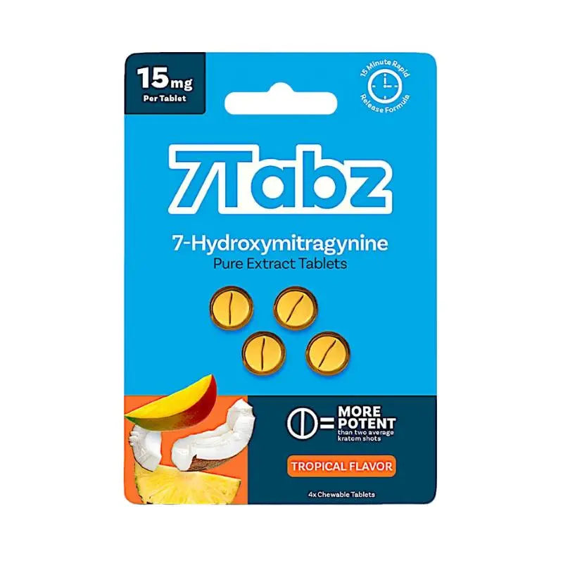 7Tabz 7-Hydroxymitragynine Chewable Tablets 4ct 15mg Per Tablet - Smoke empire