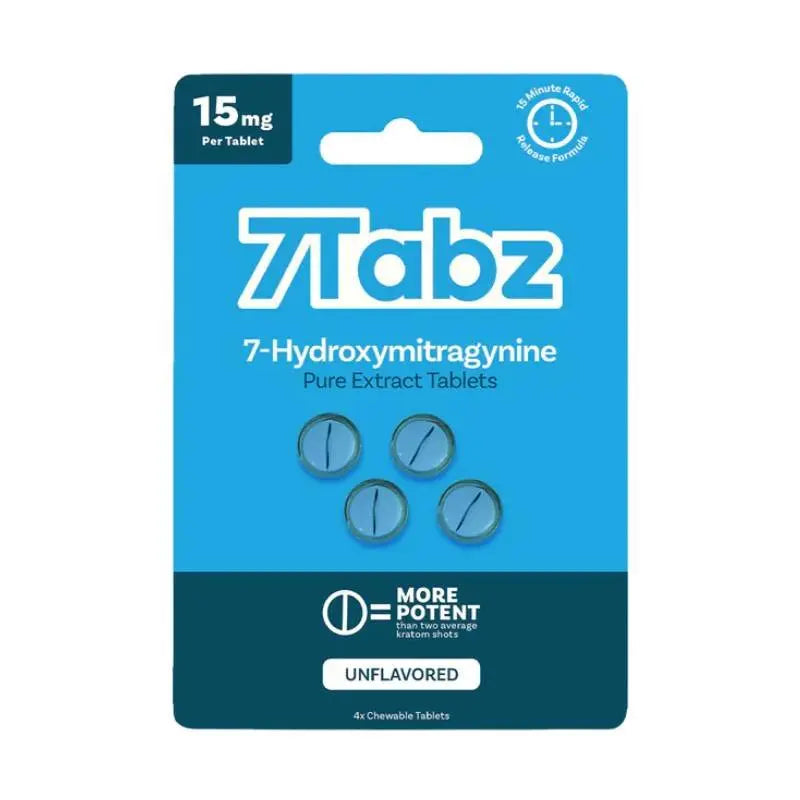 7Tabz 7-Hydroxymitragynine Chewable Tablets 4ct 15mg Per Tablet - Smoke empire