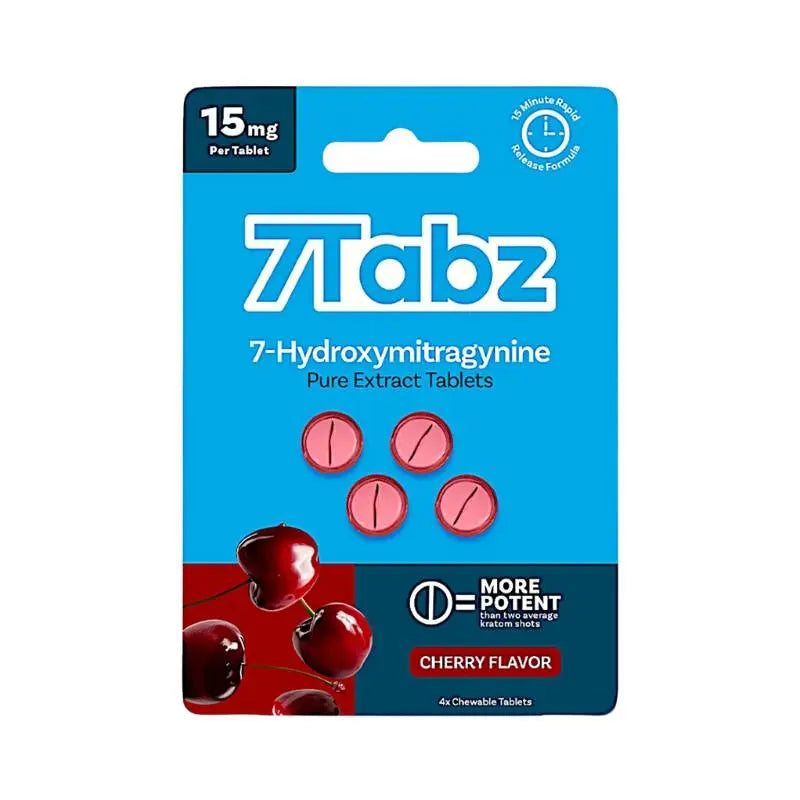 7Tabz 7-Hydroxymitragynine Chewable Tablets 4ct 15mg Per Tablet - Smoke empire