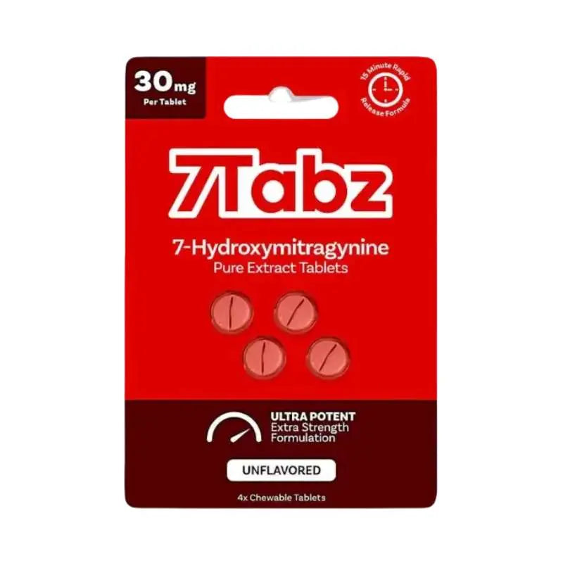 7Tabz 7-Hydroxymitragynine Extra Strength Chewable Tablets 4CT 30mg per Tablet - Smoke empire