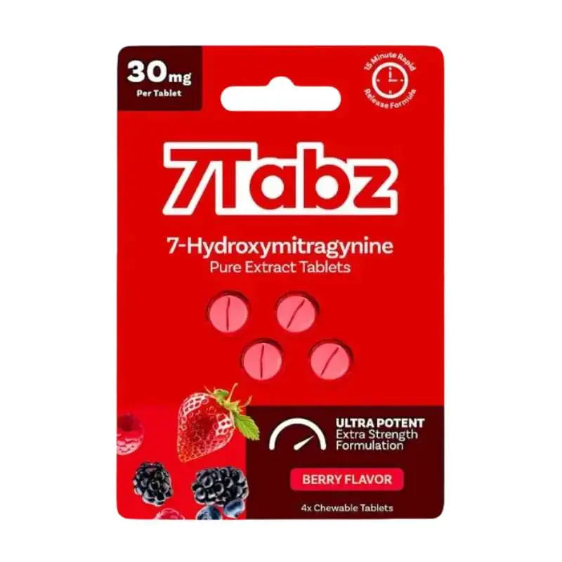 7Tabz 7-Hydroxymitragynine Extra Strength Chewable Tablets 4CT 30mg per Tablet - Smoke empire