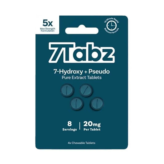 7Tabz 7-Hydroxymitragynine + Pseudo Tablets 5x Strength 4ct 20mg Per Tablet - Smoke empire