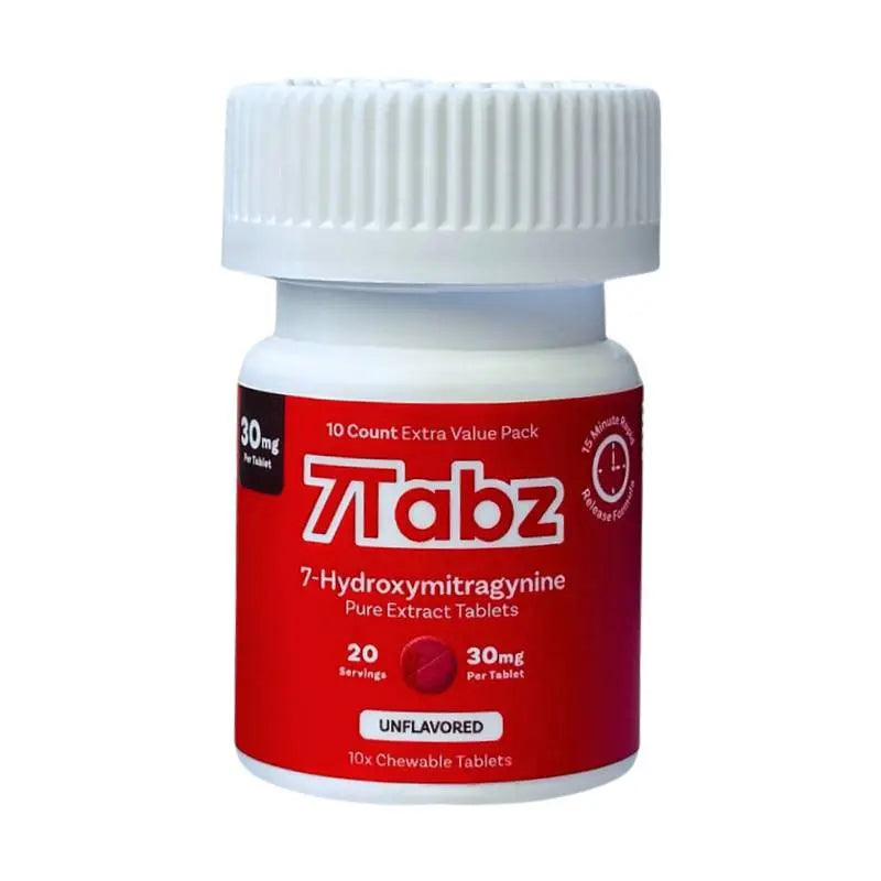 7TABZ 7-HYDROXYMITRAGYNINE PURE EXTRACT TABLETS 10CT 30MG PER TABLET - Smoke empire