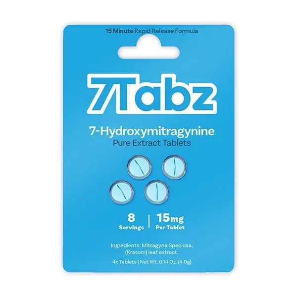 7Tabz 7-OH Pure Kratom Extract Tablets 4ct - Smoke empire