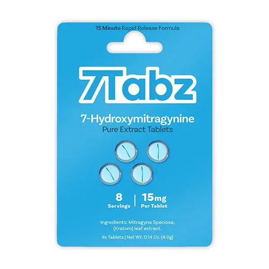 7Tabz 7-OH Pure Kratom Extract Tablets 4ct - Smoke empire