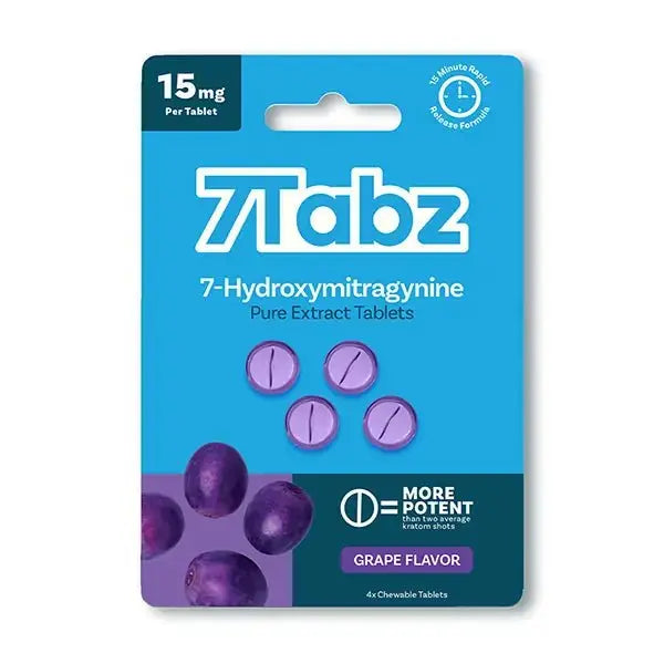7Tabz 7-OH Pure Kratom Extract Tablets 4ct - Smoke empire