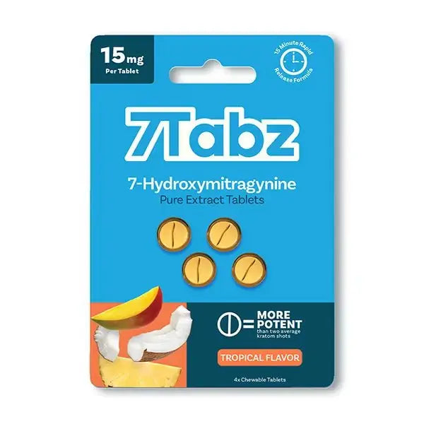 7Tabz 7-OH Pure Kratom Extract Tablets 4ct - Smoke empire