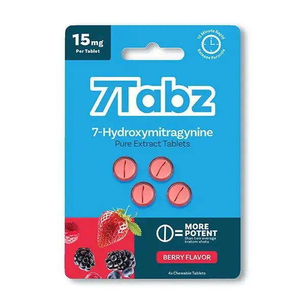 7Tabz 7-OH Pure Kratom Extract Tablets 4ct - Smoke empire